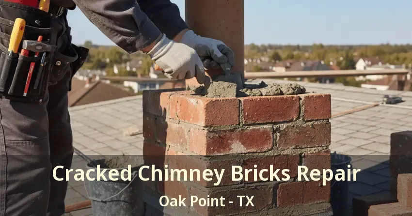Cracked Chimney Bricks Repair Oak Point - TX